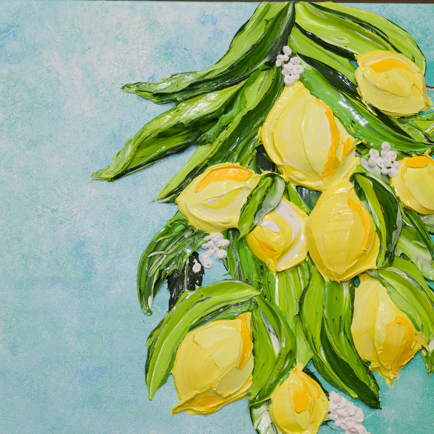 Zest Of Life | Super Thick Texture Art | Lemons Tree