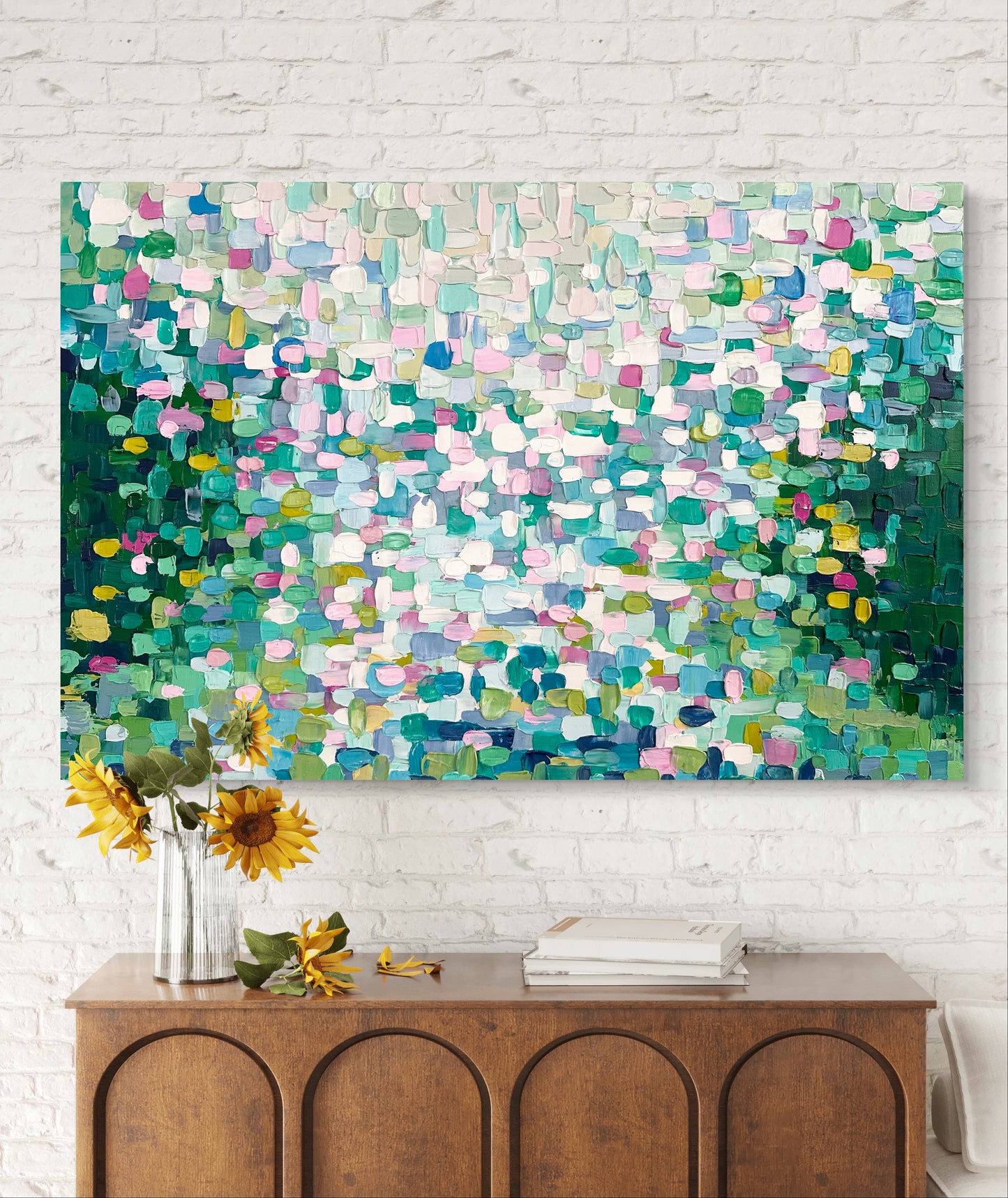 Lily Paradise | Textured Abstract Art | Modern Art | Impasto