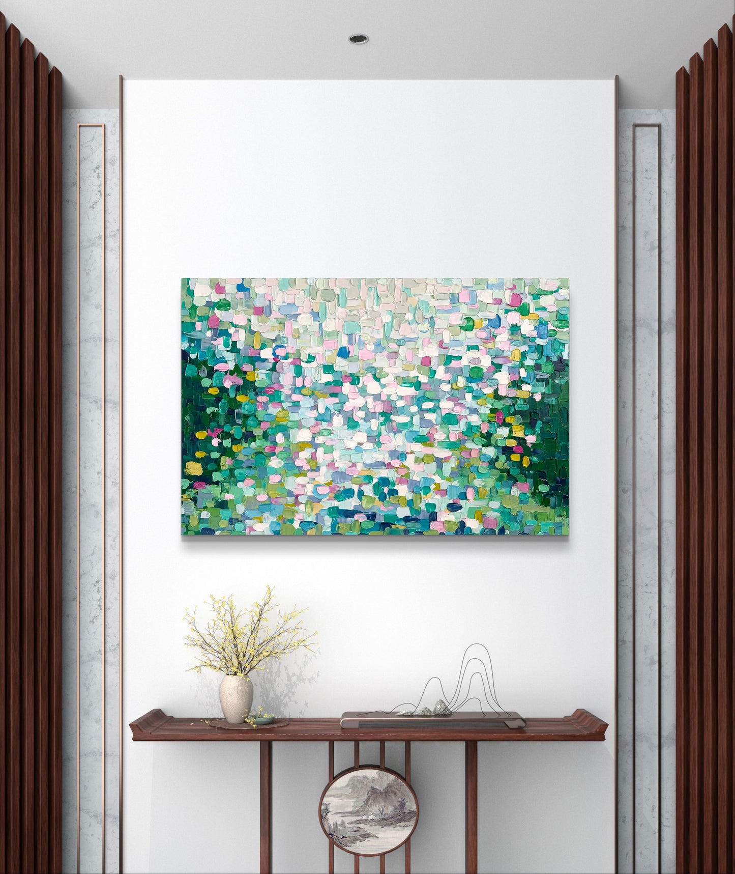 Lily Paradise | Textured Abstract Art | Modern Art | Impasto