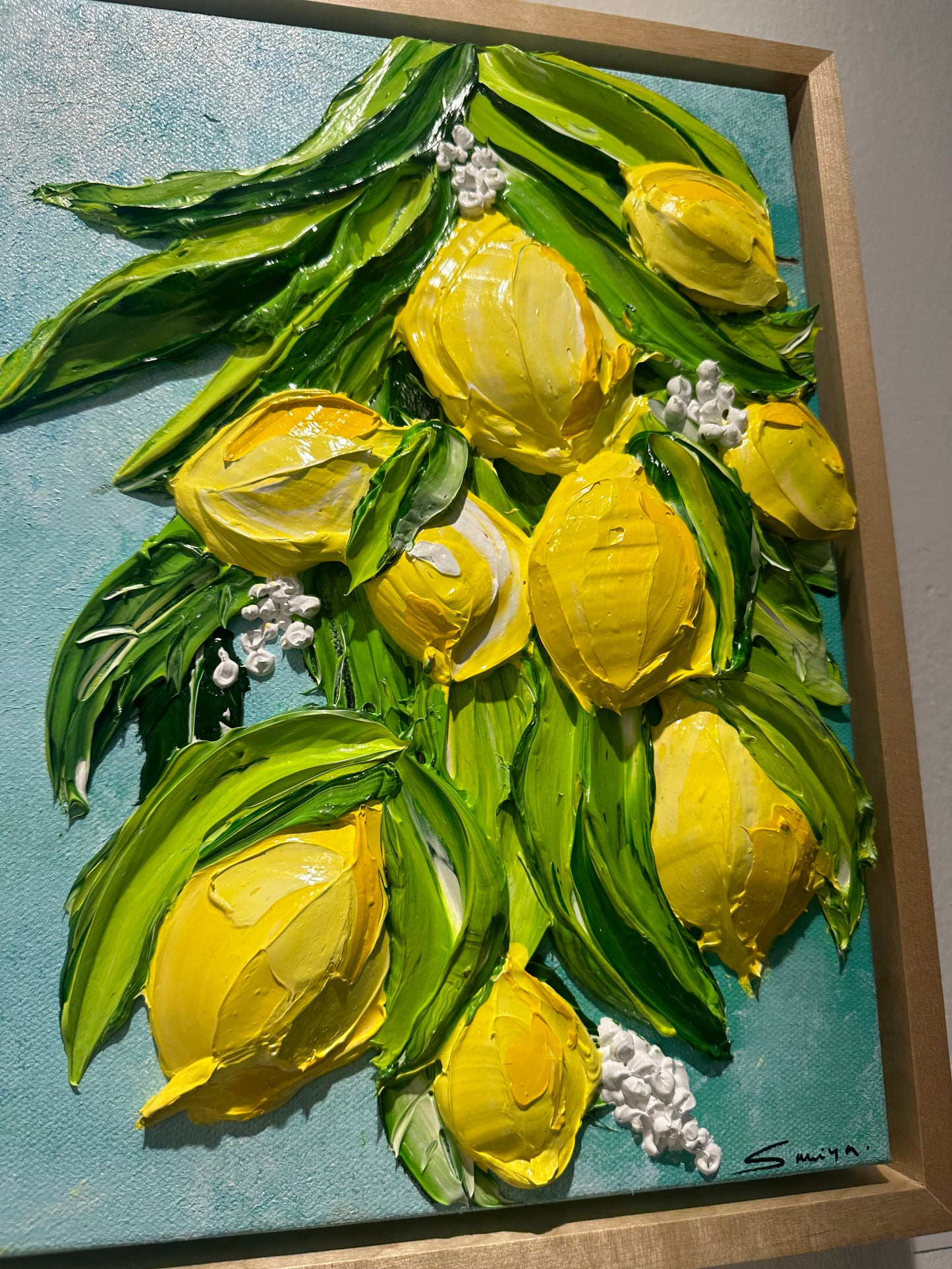 Zest Of Life | Super Thick Texture Art | Lemons Tree