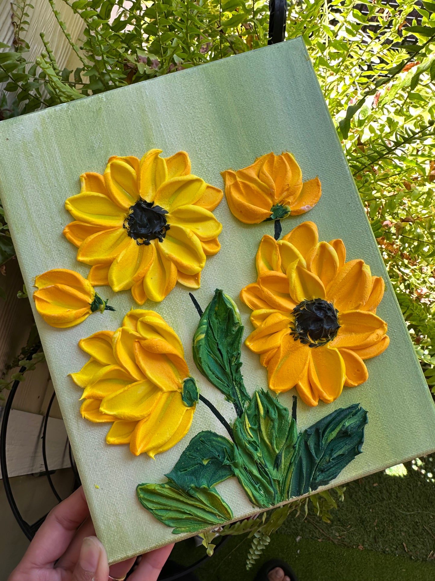 🌻 Online Sunflower Texture Art Workshop