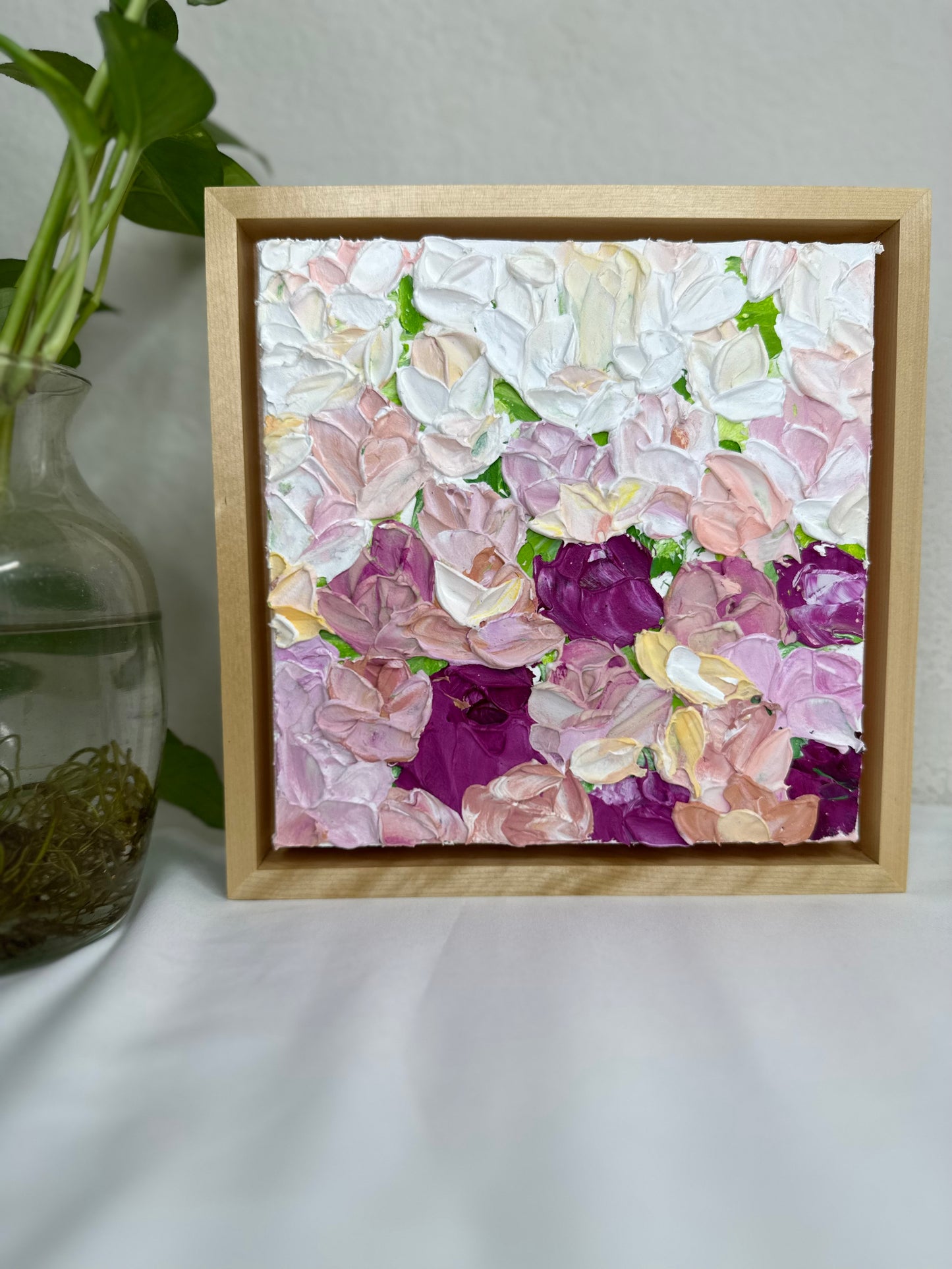 Textured Floral Abstract Art | Original Art | Floral Art | Texture Abstract