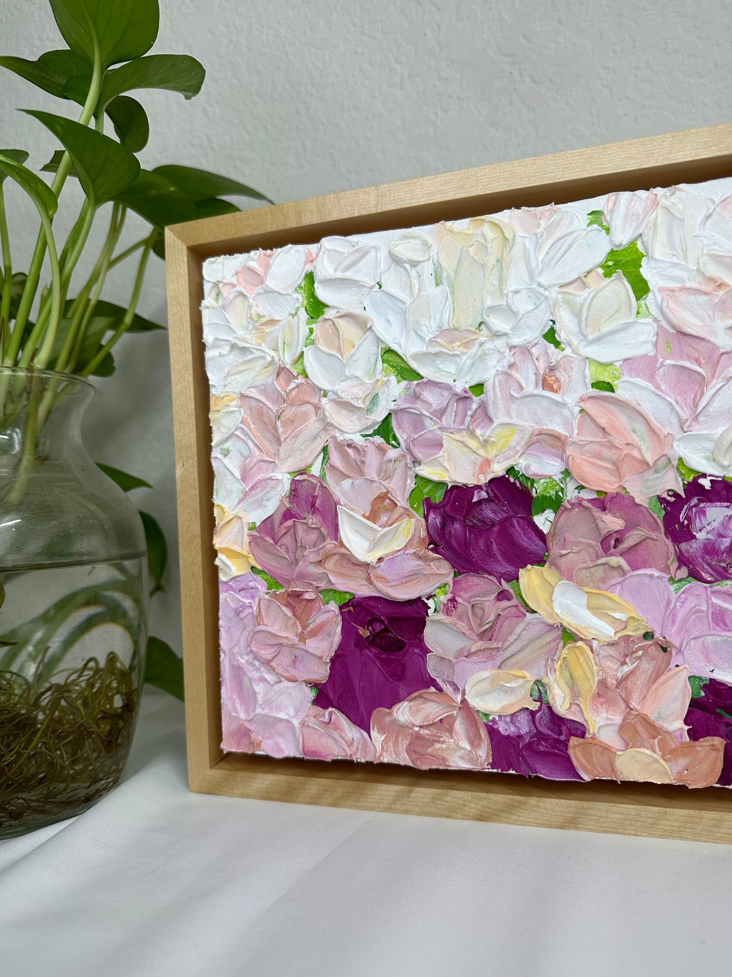 Textured Floral Abstract Art | Original Art | Floral Art | Texture Abstract