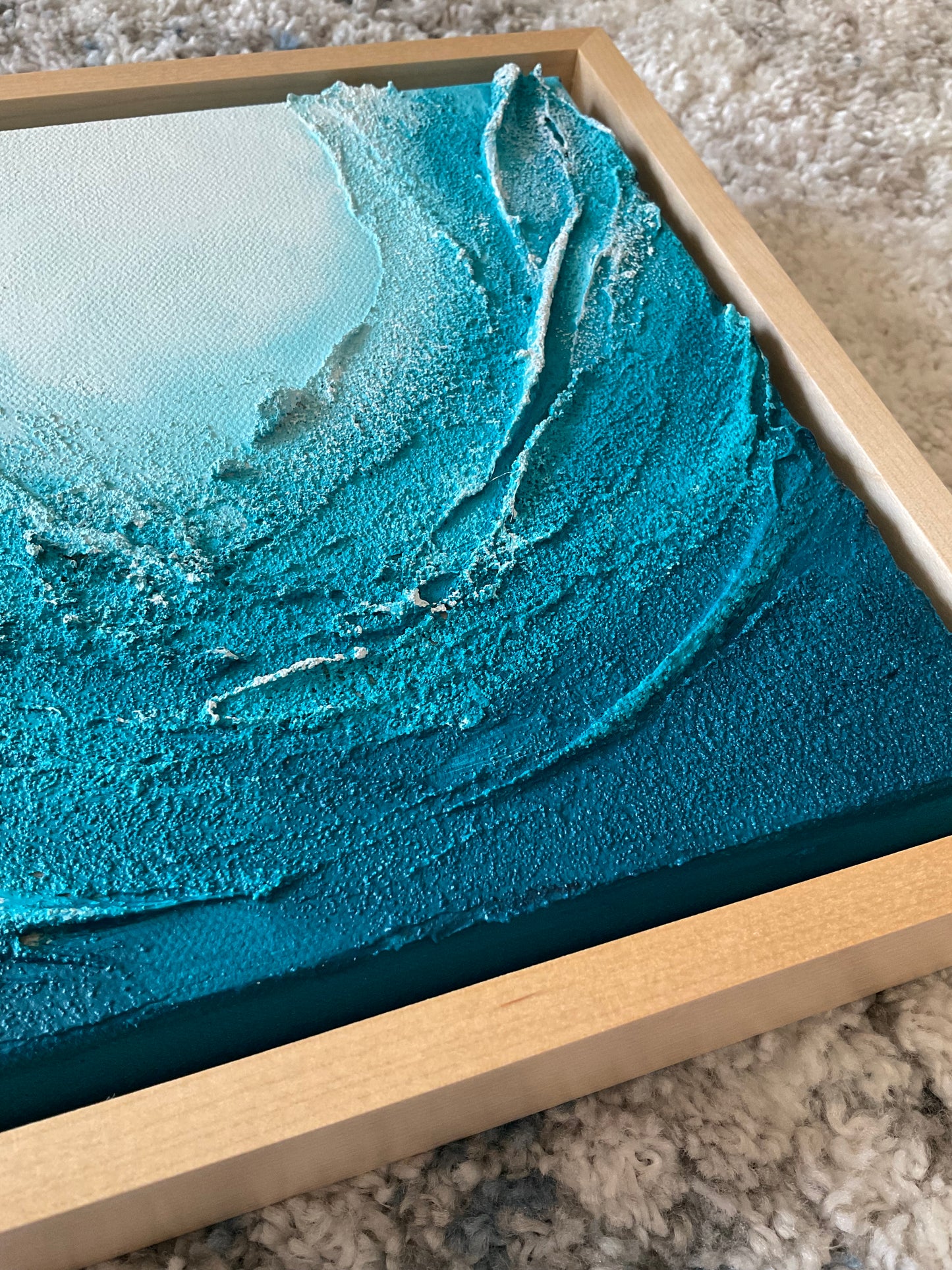 Textured Ocean Wave | Turquoise Ocean series | Abstract art