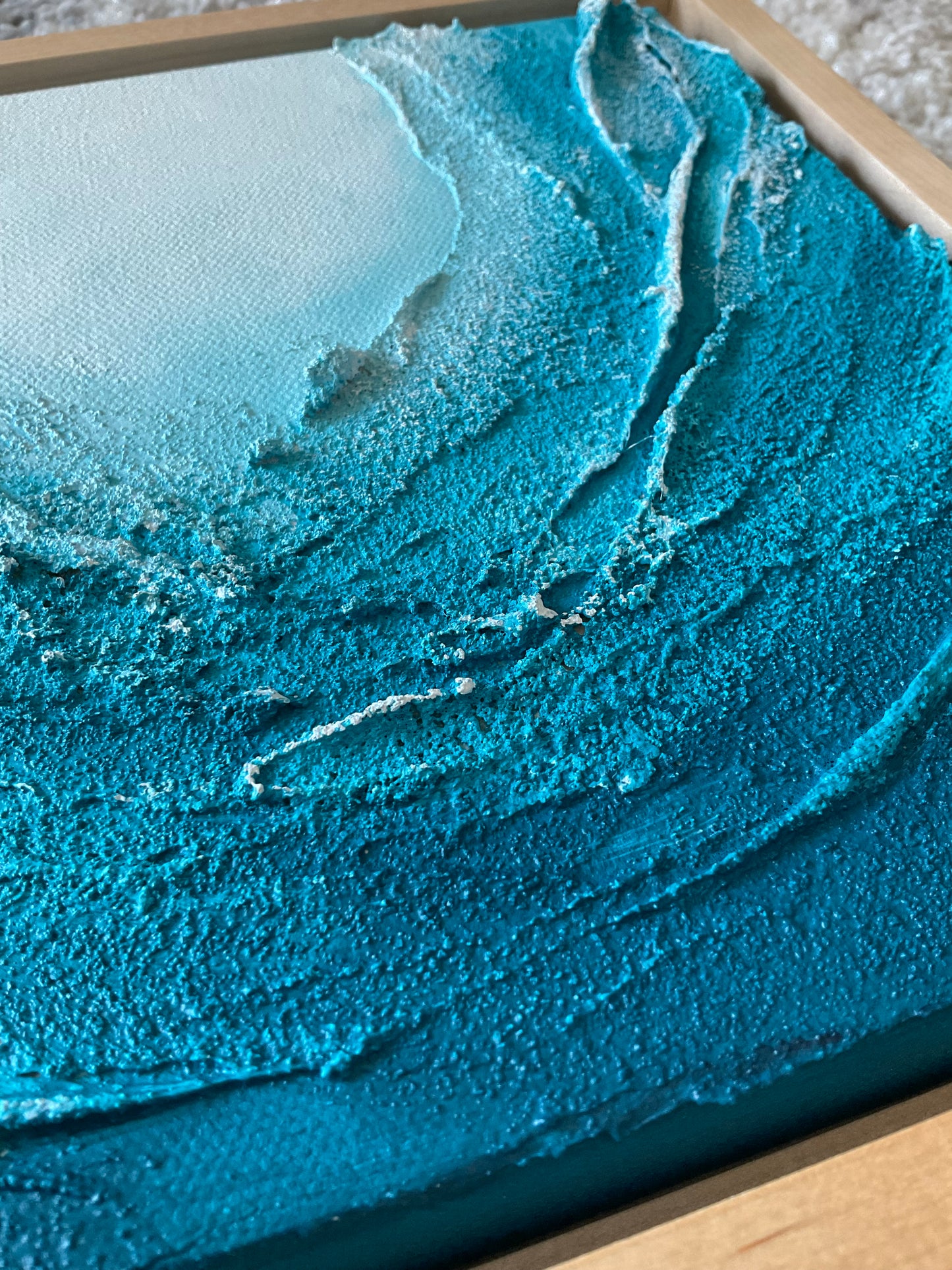 Textured Ocean Wave | Turquoise Ocean series | Abstract art