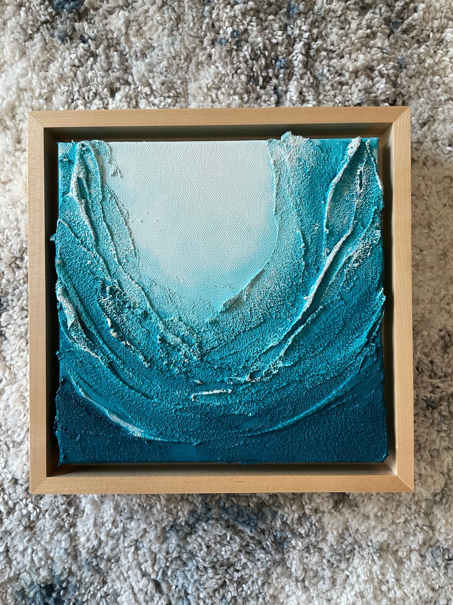 Textured Ocean Wave | Turquoise Ocean series | Abstract art