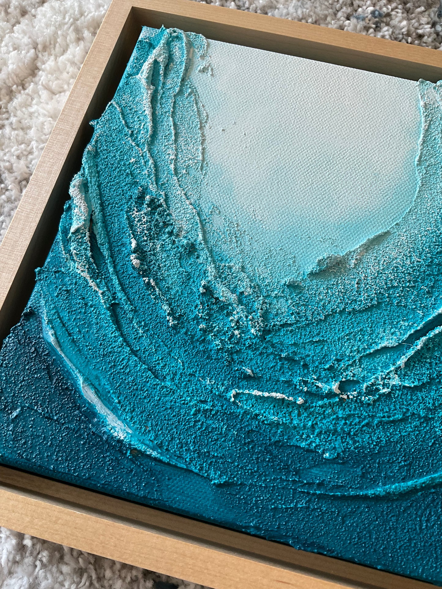 Textured Ocean Wave | Turquoise Ocean series | Abstract art