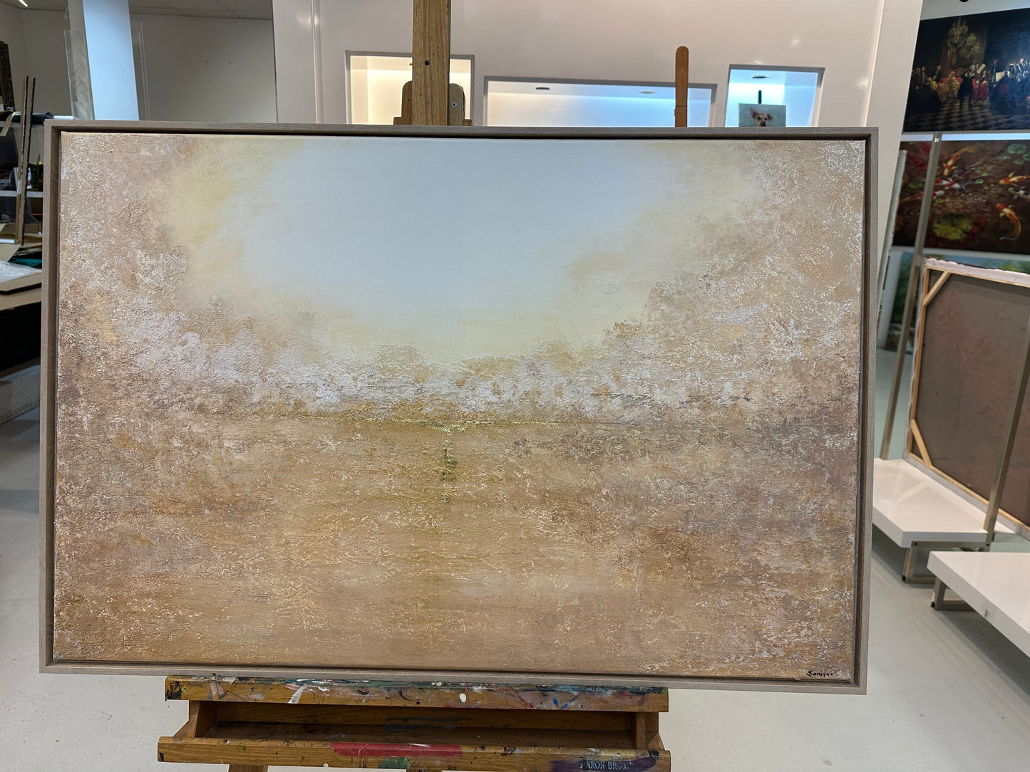 Calm Oasis | Original Painting | Textured Art | Modern Abstract Art