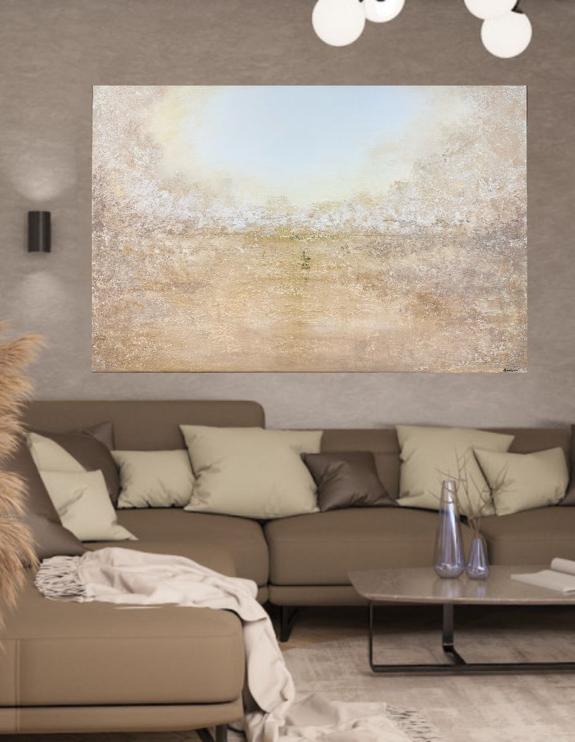 Calm Oasis | Original Painting | Textured Art | Modern Abstract Art