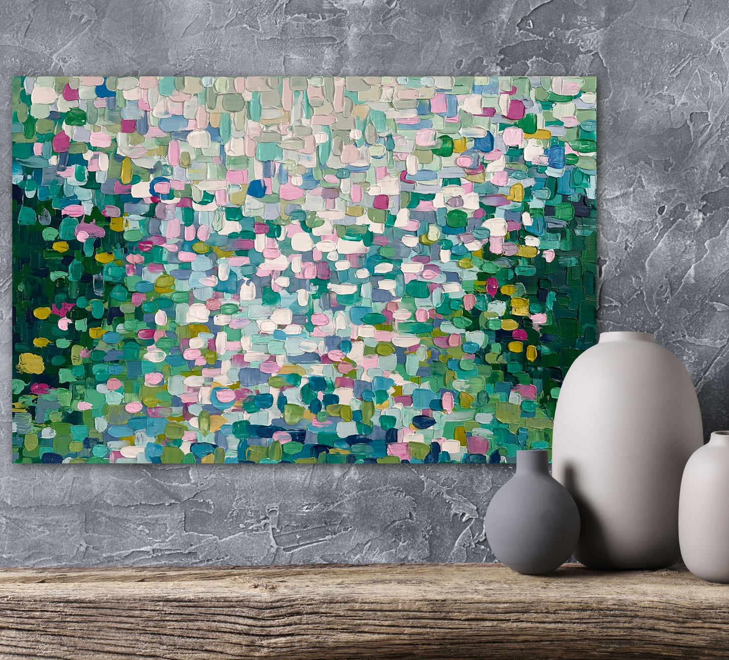 Lily Paradise | Textured Abstract Art | Modern Art | Impasto