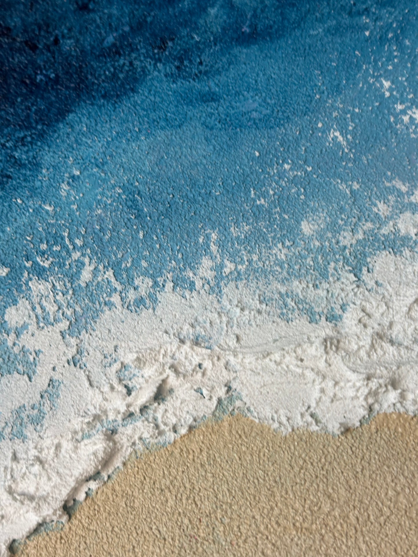 Textured Waves Art | Blue Waves Abstract Art