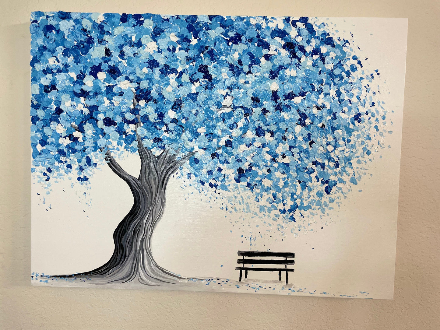 Tree of Life Abstract painting | Huge Tree Acrylic Painting | Colorful wall art