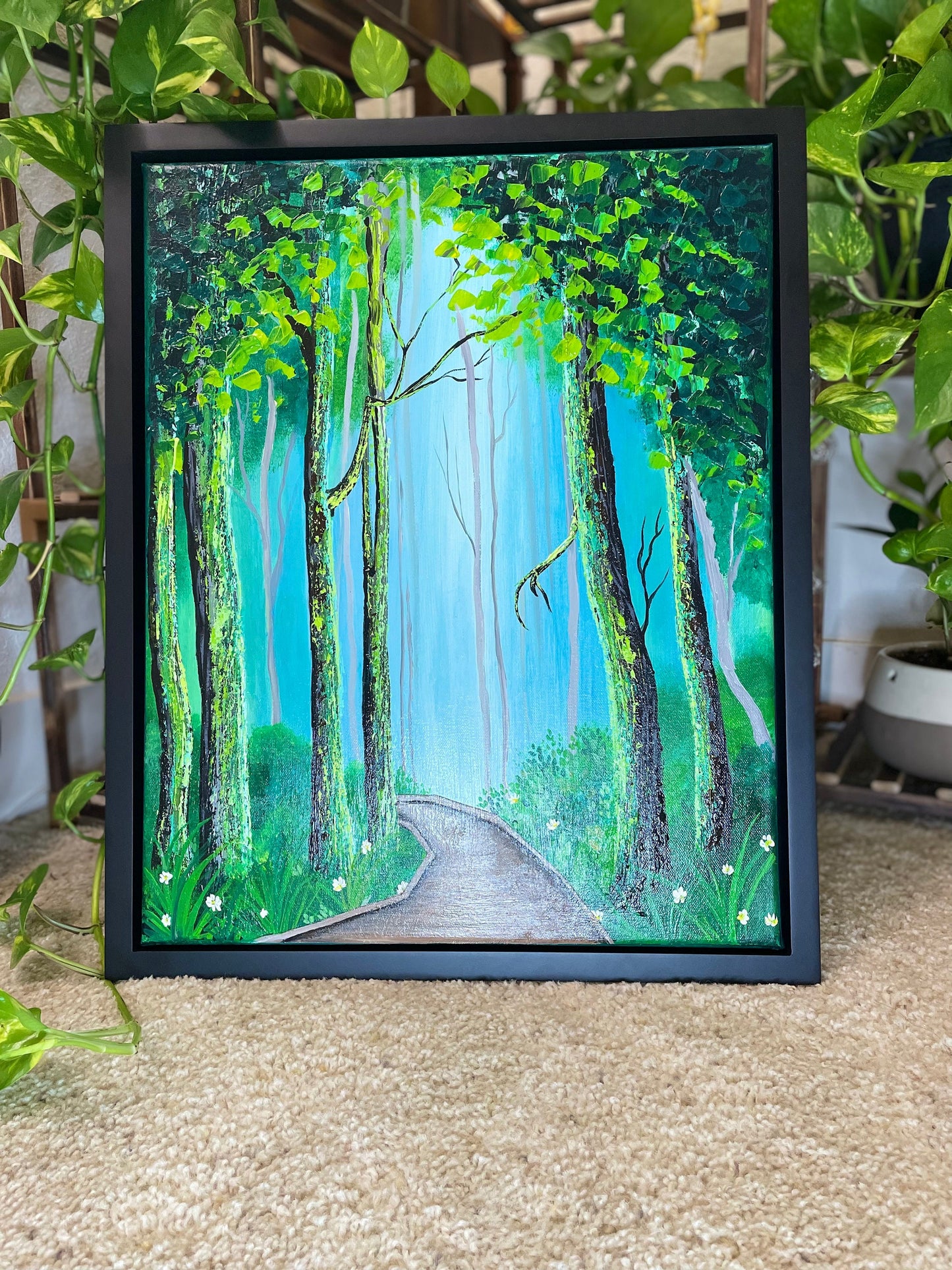 Into the Woods | Abstract Forest Art | Magical forest | Nature Art