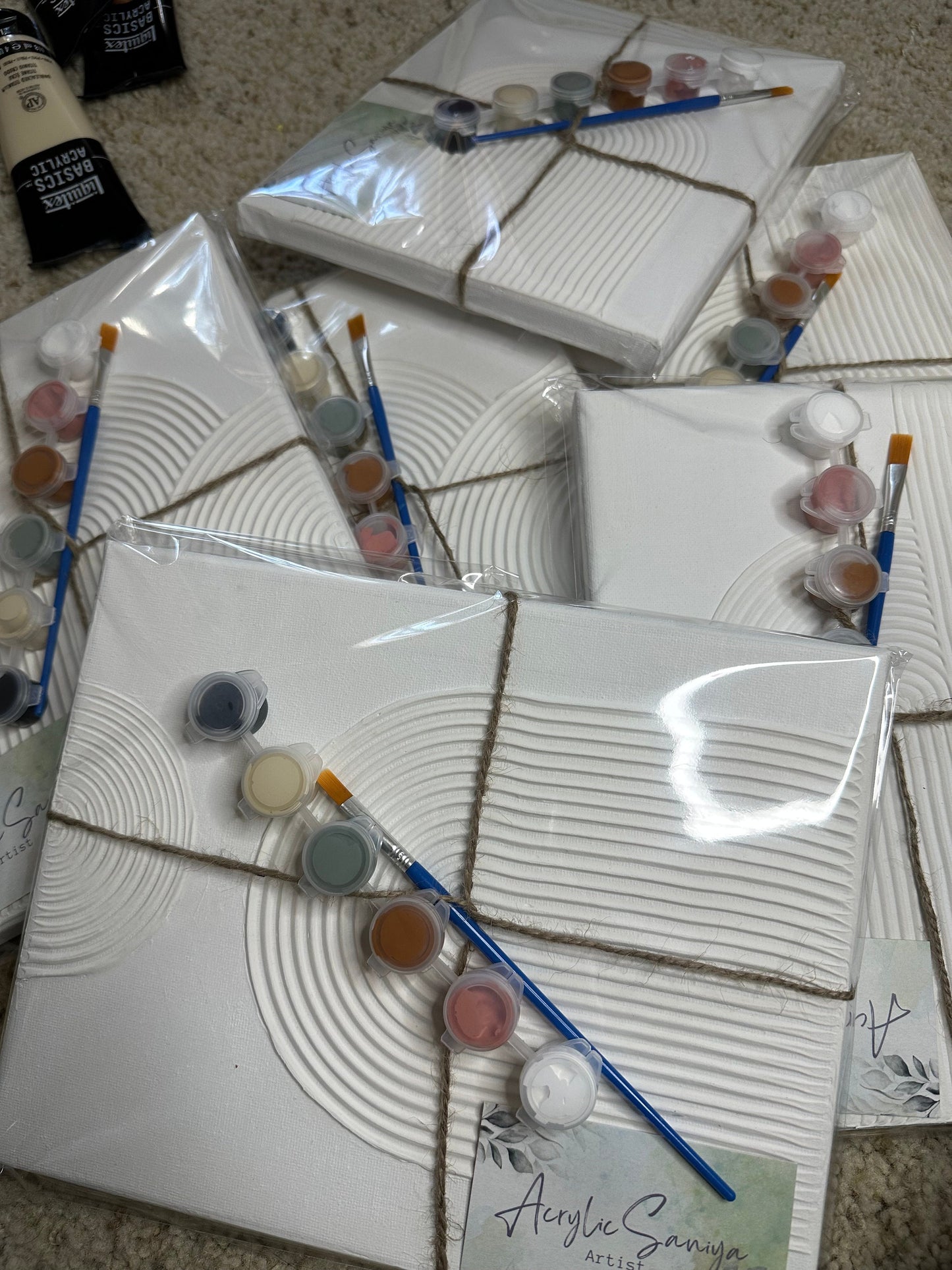 DIY Textured Art Kit | Textured Art Gift Set | Texture art | Gifts for her | Art Project