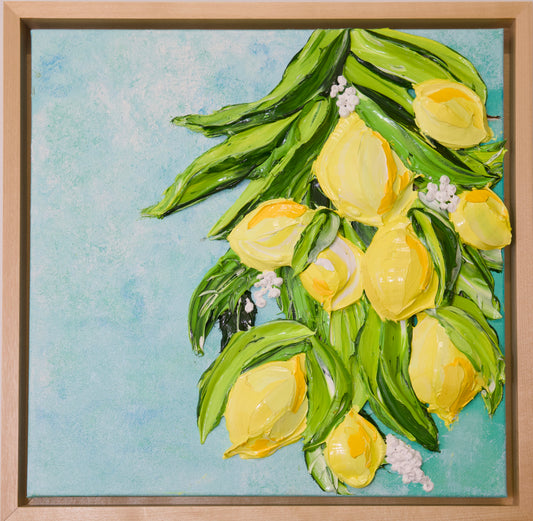 Zest Of Life | Super Thick Texture Art | Lemons Tree