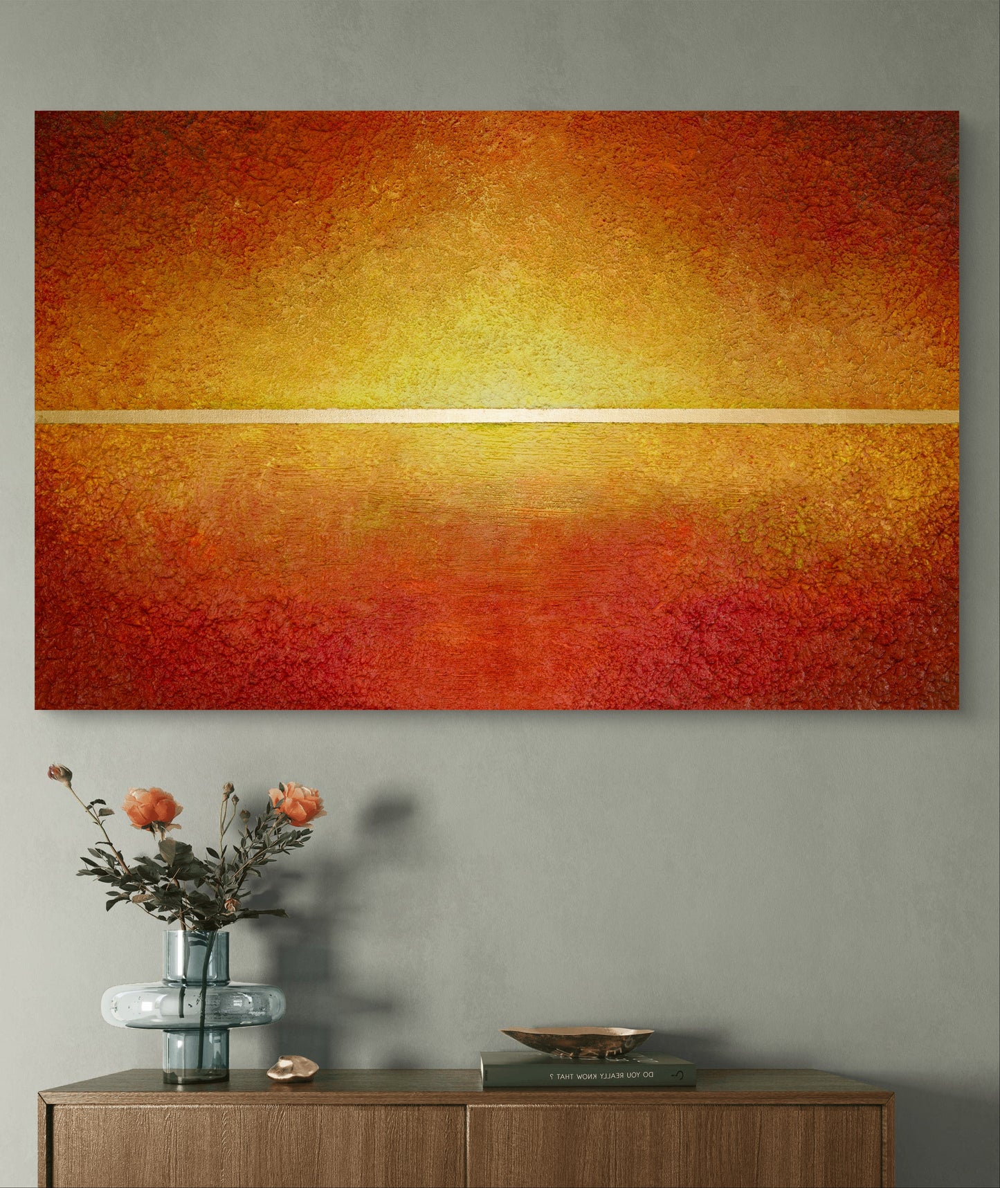 Abstract Fall Landscape | Abstrat Art | Textured Modern Wall Art