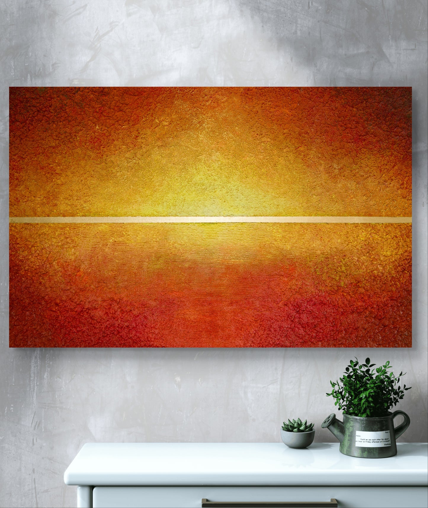 Abstract Fall Landscape | Abstrat Art | Textured Modern Wall Art