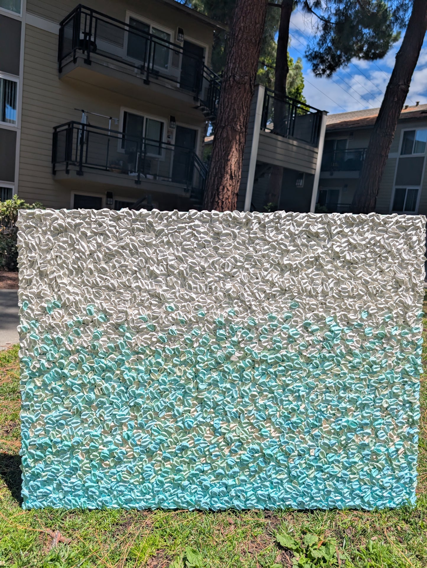 You Deserve the Calm Too | Original Contemporary Textured Ocean Wall Art | 30×40 on Wooden Panel
