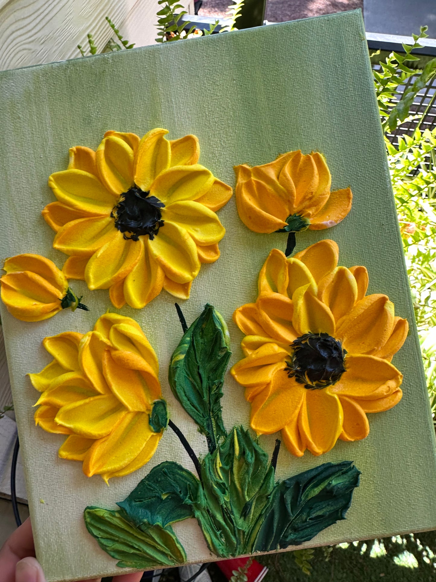 🌻 Online Sunflower Texture Art Workshop