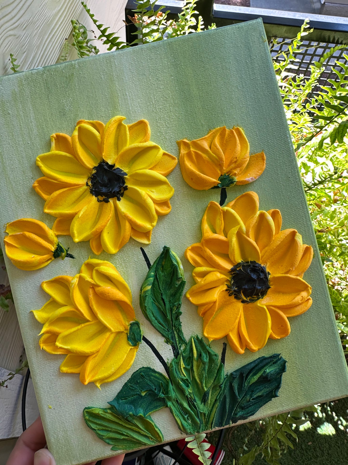 🌻 Online Sunflower Texture Art Workshop