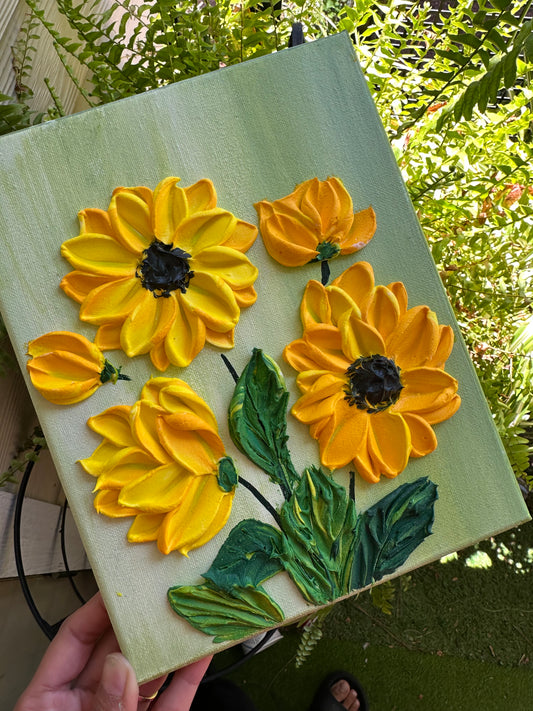 🌻 Sunflower Texture Art Workshop | 5th September 11Am- 1Pm PST