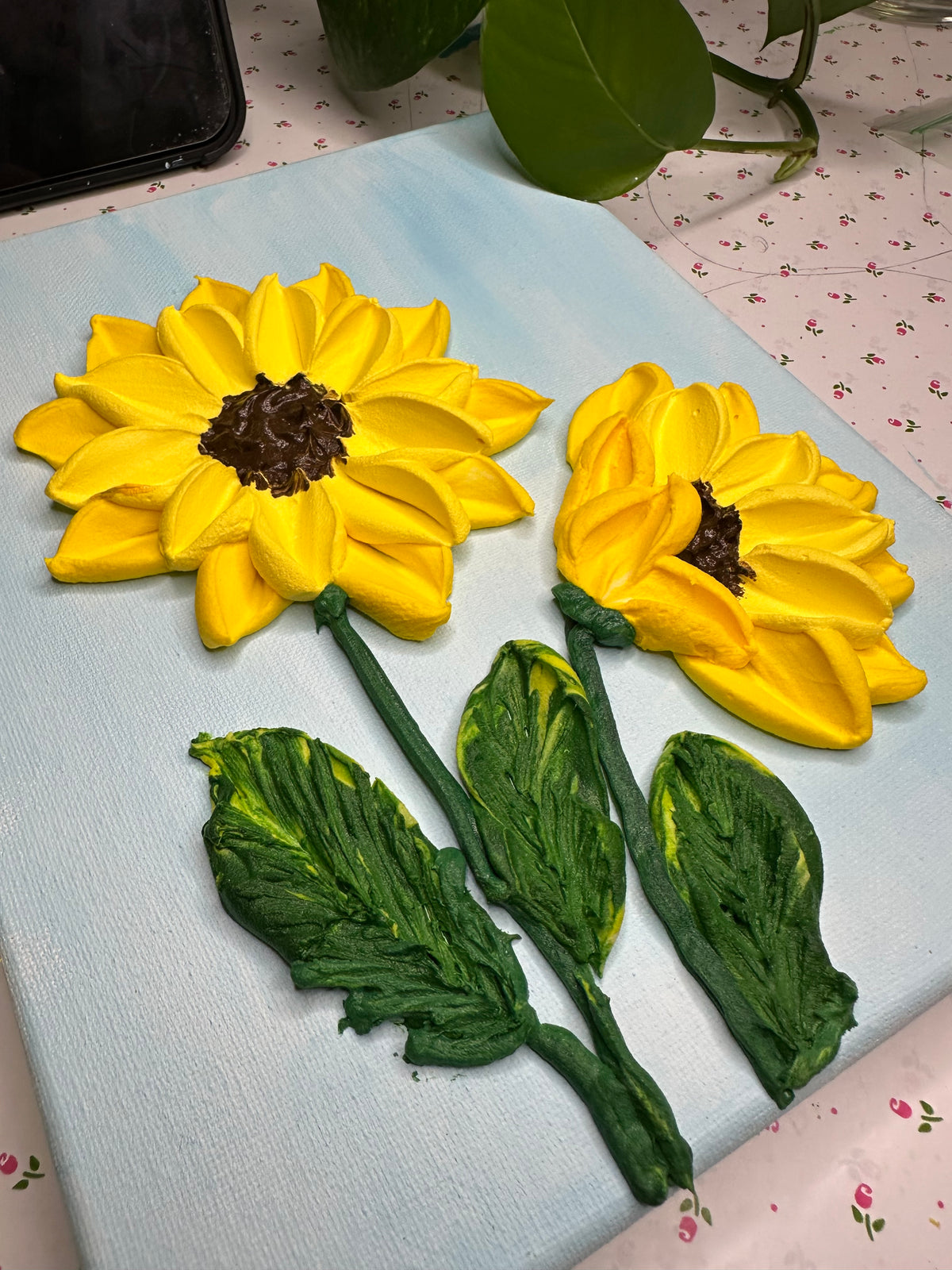 Sunflower Texture Art | 8x10 in