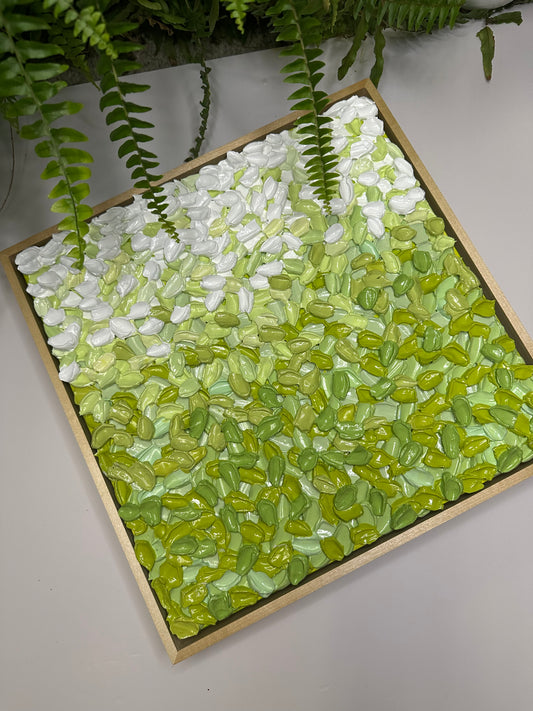 The Pause We Forget to Take  13 × 13 in — Original Textured Abstract