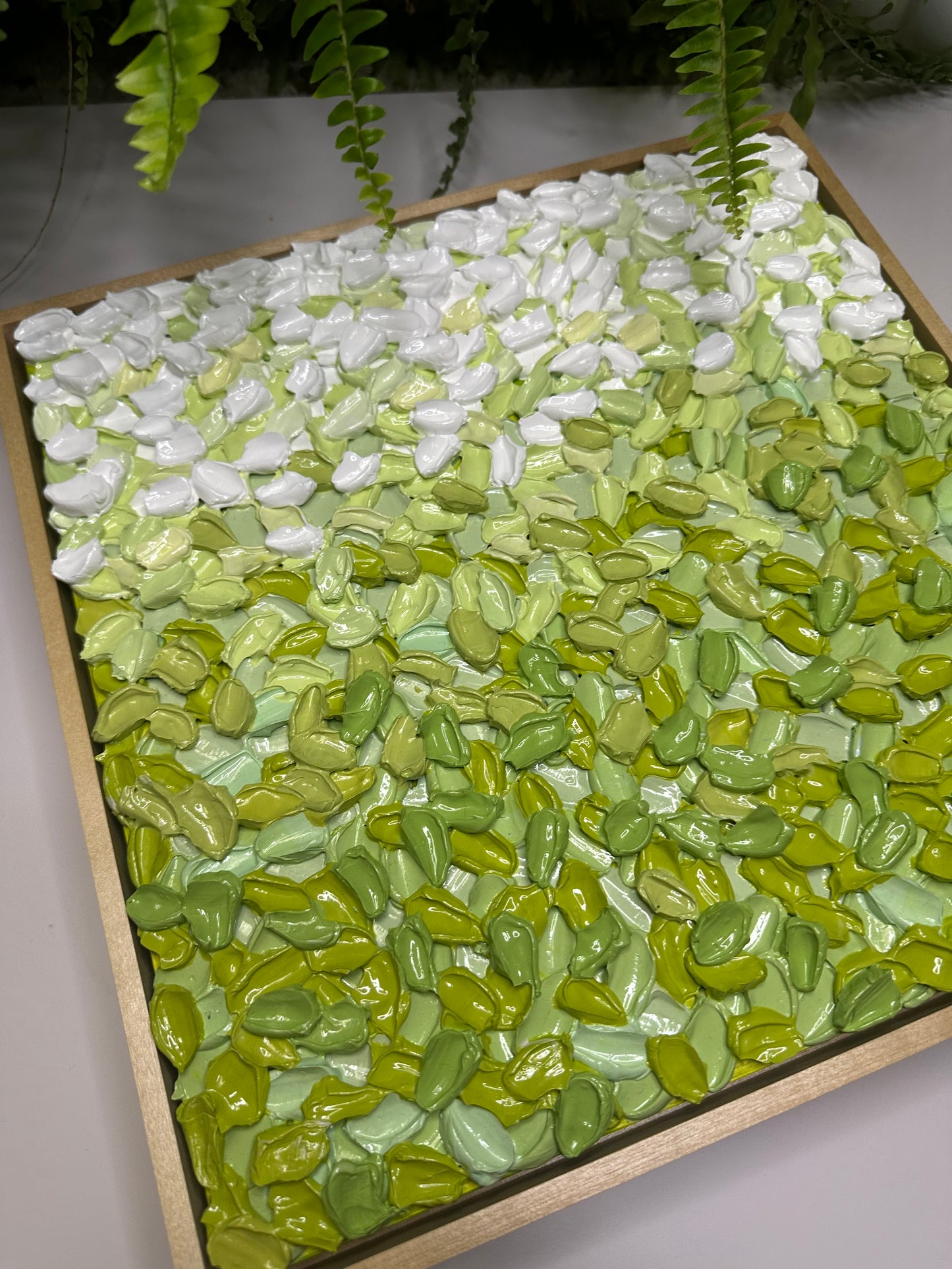 The Pause We Forget to Take  13 × 13 in — Original Textured Abstract