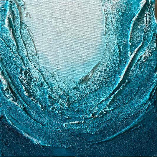 Textured Ocean Wave | Turquoise Ocean series | Abstract art