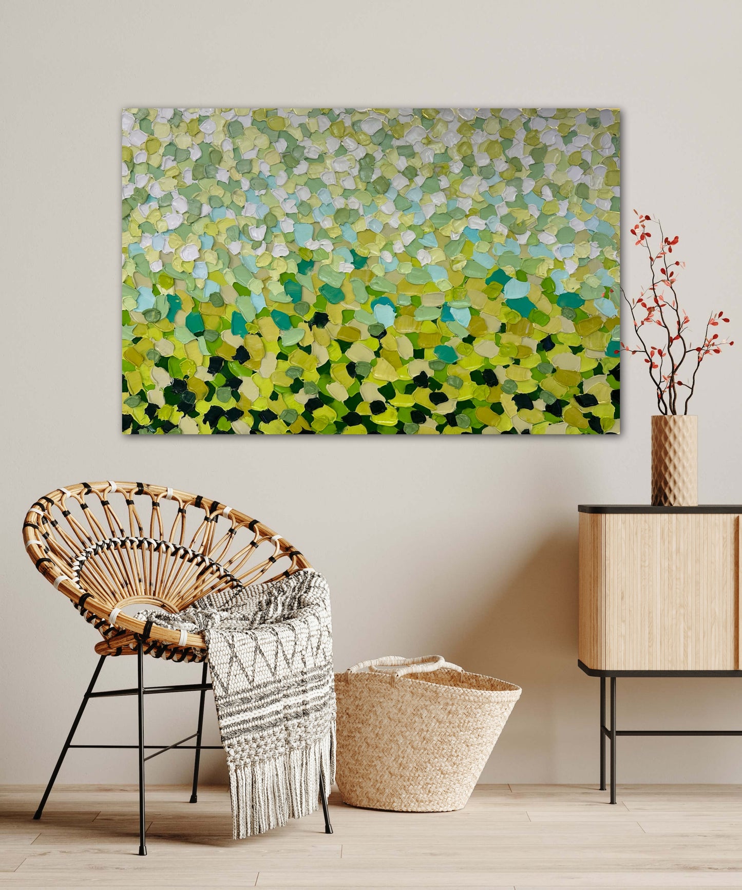 Wilderness Retreat | Thick Texture Art | Large Impasto Painting