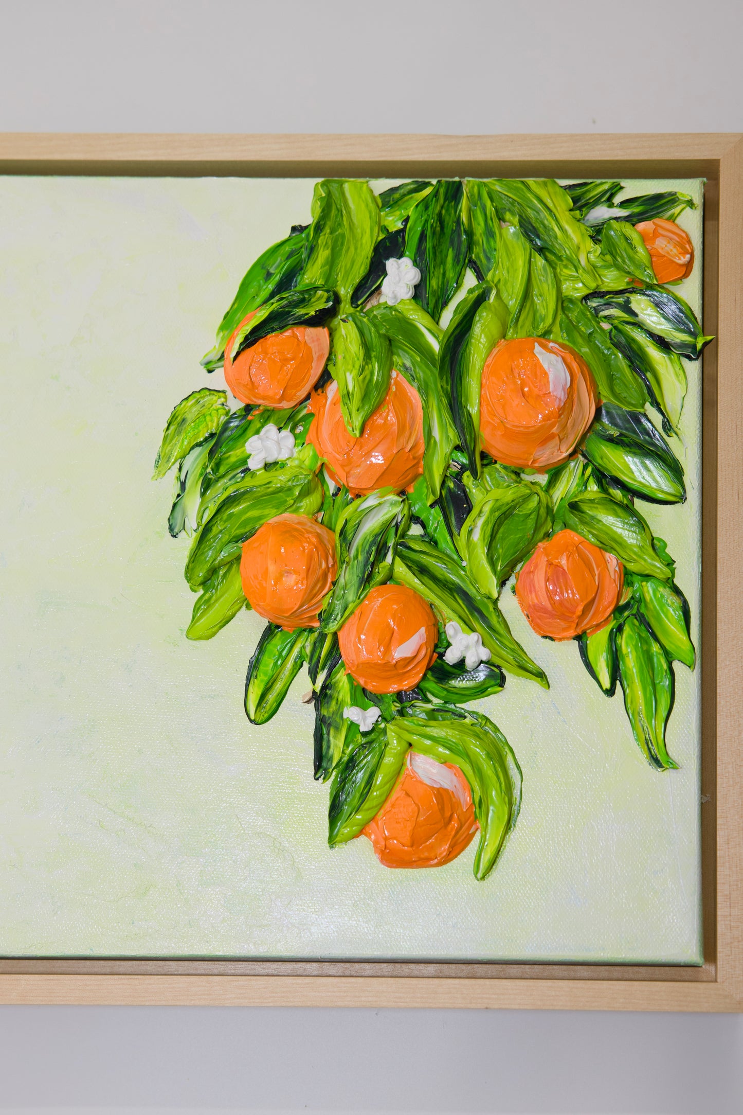 Bountiful Heart | Oranges | Textured Art