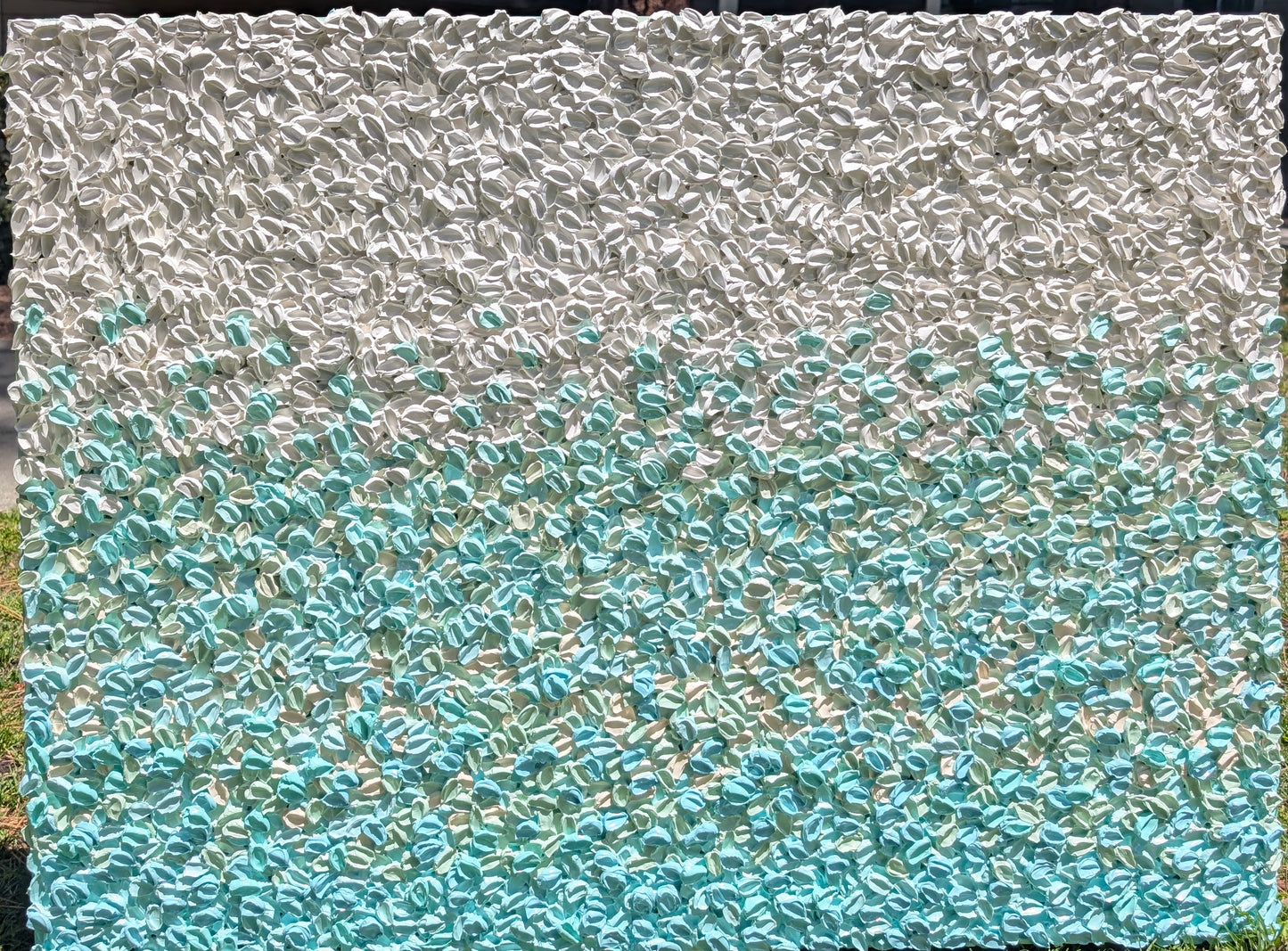 You Deserve the Calm Too | Original Contemporary Textured Ocean Wall Art | 30×40 on Wooden Panel