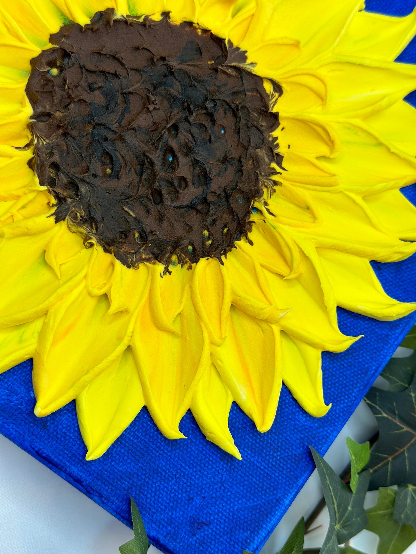 Sunflower painting | Textured Art | Original Impasto painting |Textured Floral