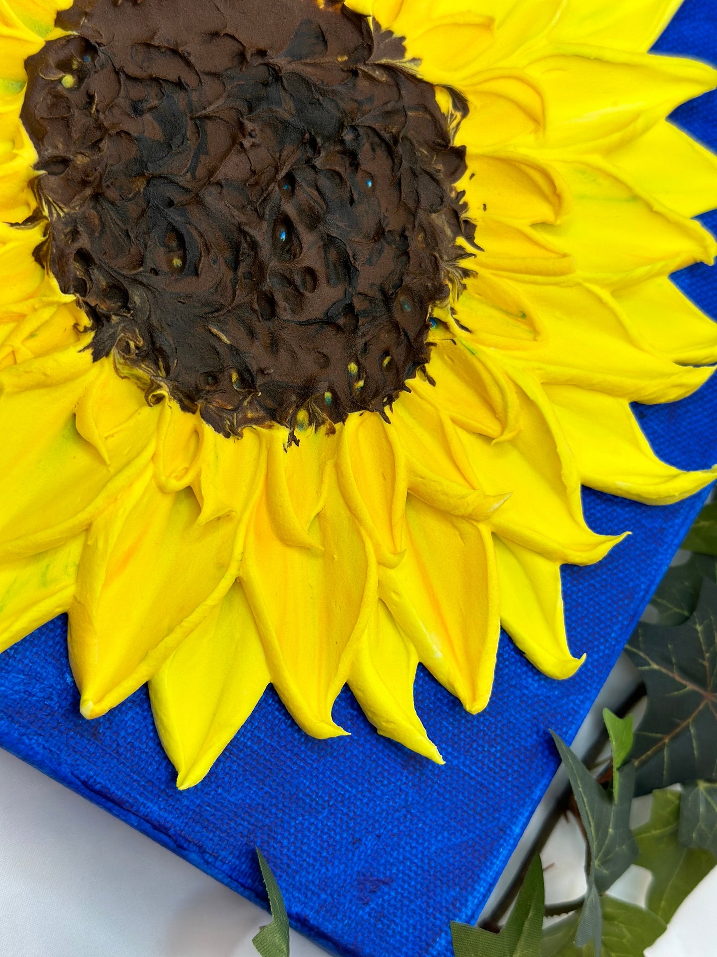 Sunflower painting | Textured Art | Original Impasto painting |Textured Floral